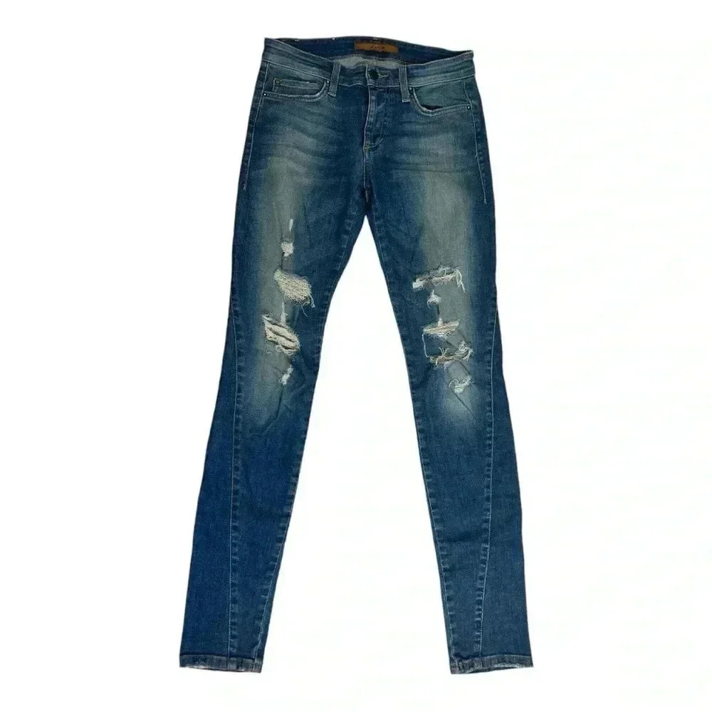 Joe’s Jeans Gretchen Style Distressed Skinny Denim Jeans size 26